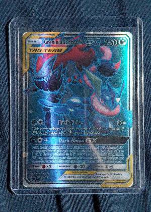 Greninja & Zoroark GX (200) (Full Art), graded 8.5