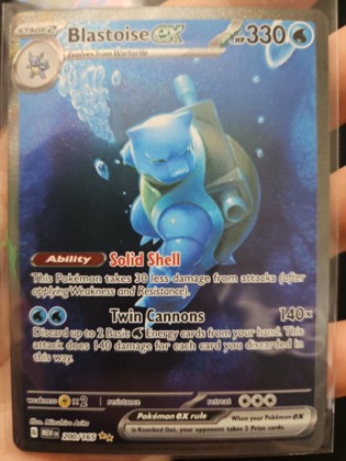 Blastoise ex, graded 2.5