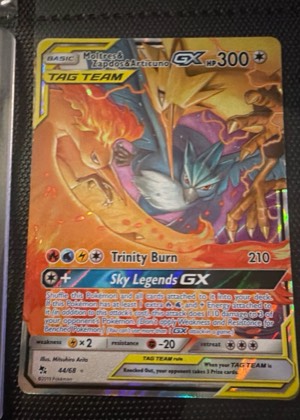 Moltres & Zapdos & Articuno GX, graded 8.5
