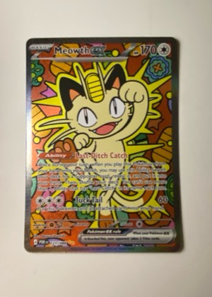 Meowth ex, graded 8.0