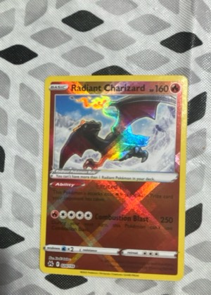 Radiant Charizard graded 9