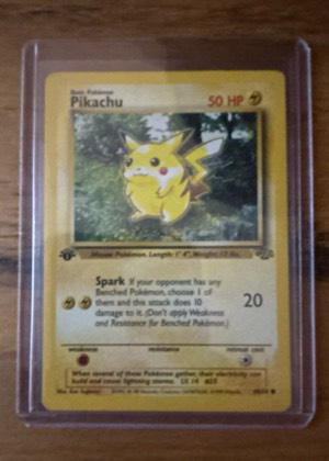 Pikachu, graded 7.5