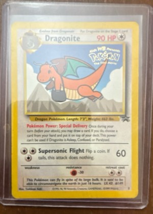Dragonite (Movie Promo), graded 7.5