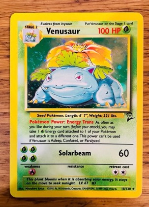 Venusaur, graded 7.5