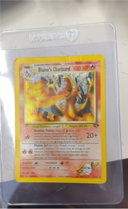 Blaine's Charizard, graded 2.5