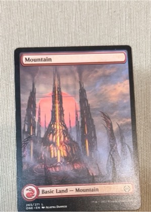 Mountain (265) - Full Art, graded 8.5