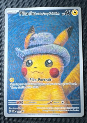 Pikachu with Grey Felt Hat, graded 9.0
