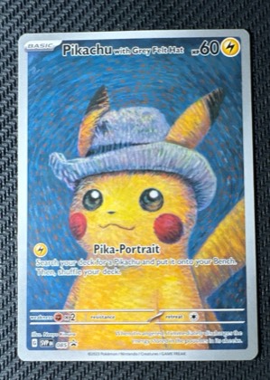 Pikachu with Grey Felt Hat, graded 9.0