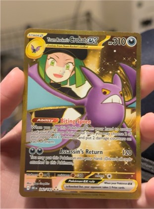Team Rocket's Crobat ex graded 6 & below