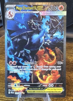 Mega Charizard X ex, graded 9.0