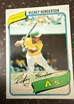 Rickey Henderson graded 8