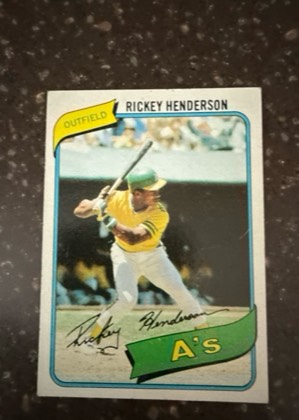 Rickey Henderson, graded 8.5
