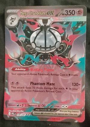 Mega Chandelure ex, graded 8.0