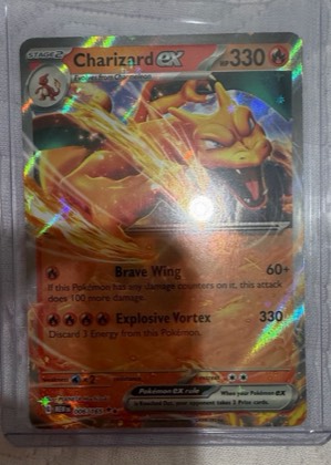 Charizard ex, graded 9.0