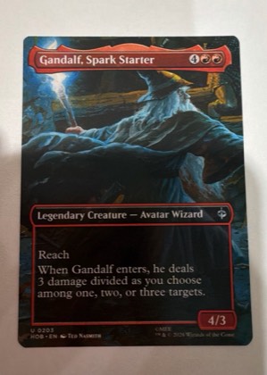 Gandalf, Spark Starter (Borderless), graded 9.5