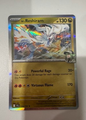 N's Reshiram, graded 9.0