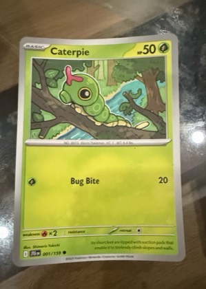 Caterpie, graded 9.0
