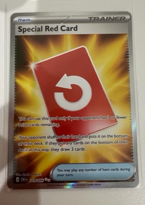 Special Red Card - 113/086 graded 8.5