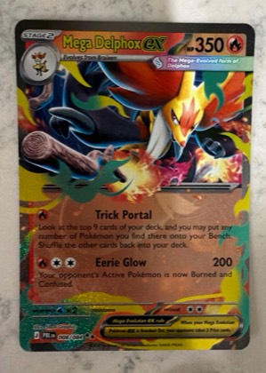 Mega Delphox ex graded 9
