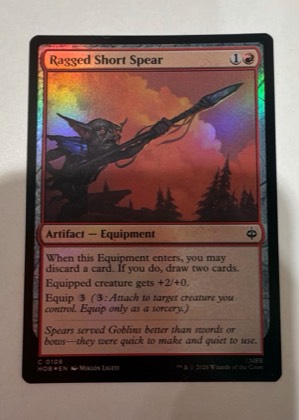 Ragged Short Spear, graded 9.0