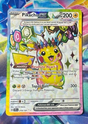 Pikachu ex, graded 9.5