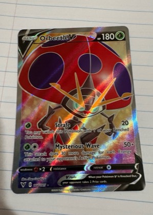 Orbeetle V (Full Art), graded 8.5