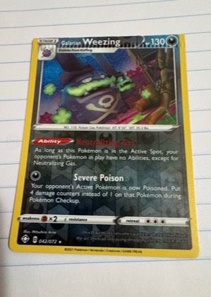 Galarian Weezing, graded 8.5