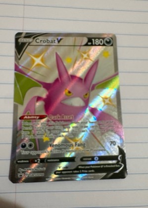 Crobat V (Full Art), graded 8.5