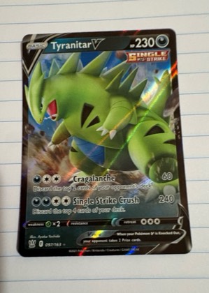 Tyranitar V, graded 8.5