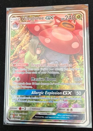Vileplume GX (Full Art), graded 9.0