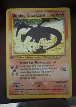 Shining Charizard, graded 9.0