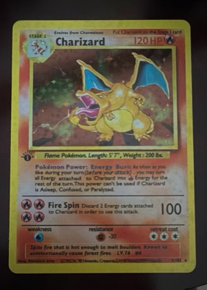 Charizard, graded 7.5
