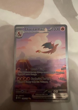 Charizard ex, graded 8.0