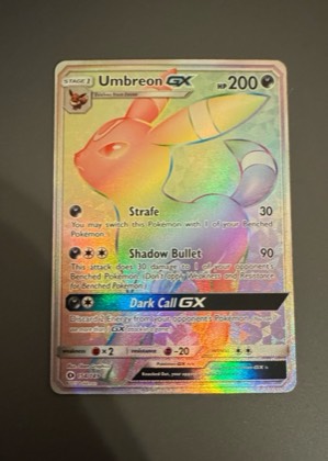 Umbreon GX (Secret), graded 8.5