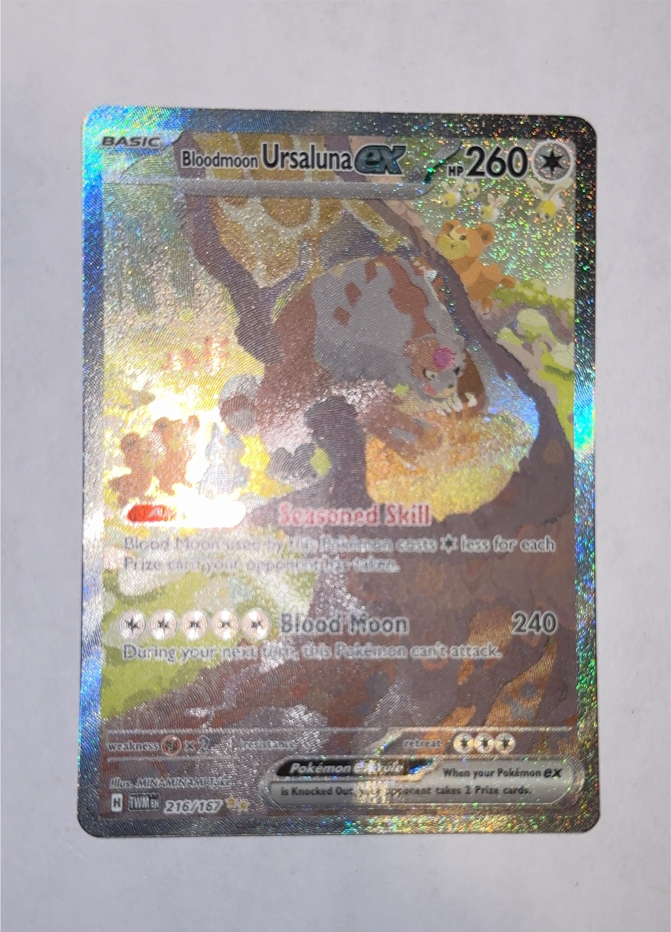 Bloodmoon Ursaluna ex 216/167, SV06: Twilight Masquerade, ZeroPop community scan