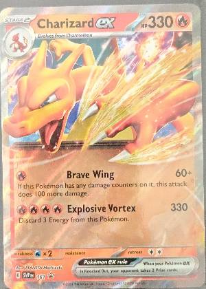 Charizard ex, graded 9.0