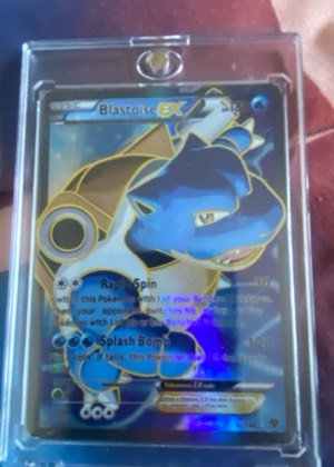 M Blastoise EX (Full Art), graded 8.5