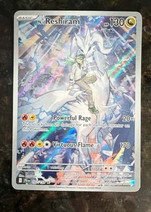 N's Reshiram, graded 9.5