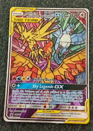 Moltres & Zapdos & Articuno GX, graded 8.5