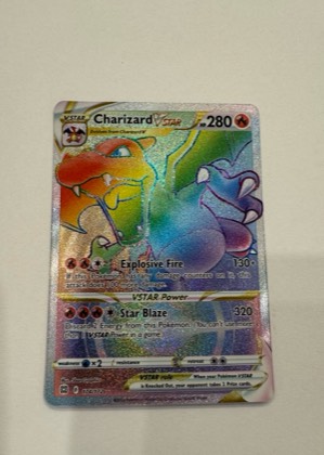 Charizard VSTAR (Secret), graded 9.5