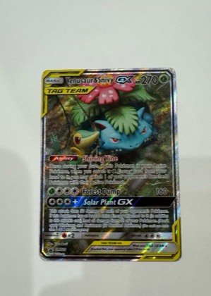 Venusaur & Snivy GX - SM229 graded 6 & below