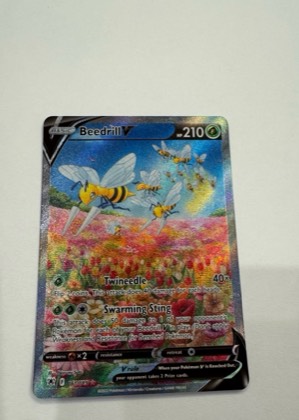 Beedrill V (Alternate Full Art), graded 9.0