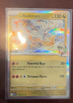 N's Reshiram, graded 9.5