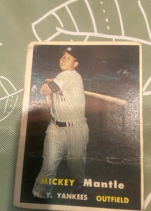 Mickey Mantle, graded 4.5