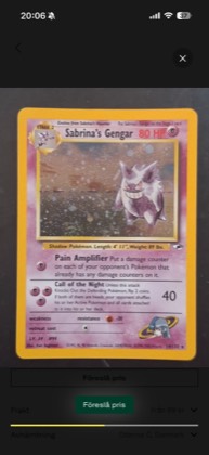 Sabrina's Gengar, graded 9.0