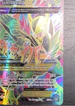 M Sceptile EX (85 Full Art), graded 7.5
