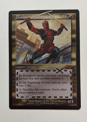 Deadpool, Trading Card (7127), graded 9.0