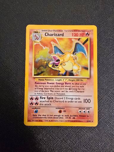 Charizard graded 6 & below