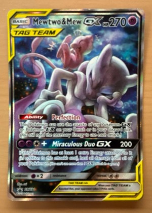 Mewtwo & Mew GX, graded 9.5
