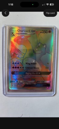 Charizard GX (Secret), graded 9.0